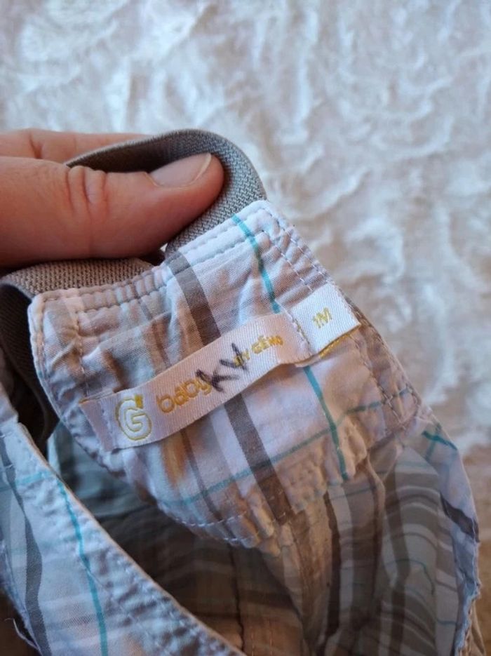 Salopette short Garçon 1 mois "Petite jungle" 100% coton Gémo Canari Baby - photo numéro 8