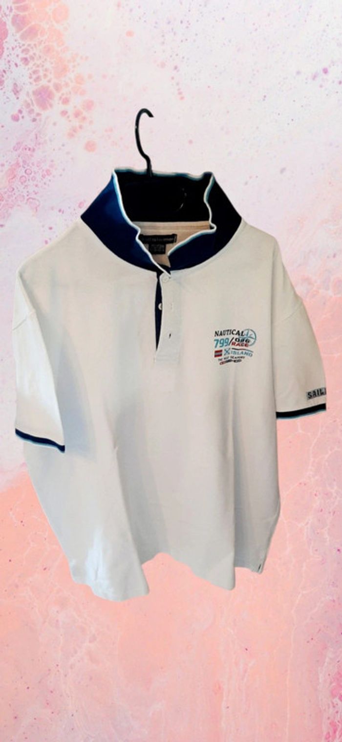 Polo blanc homme 3XL Atlas for men