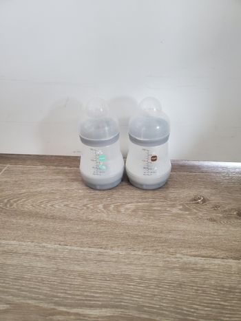 2 biberons 160ml Mam Gris 