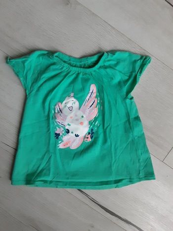 Vêtement fille tee-shirt manches courtes In extenso 3 ans 92 cm motif oiseau