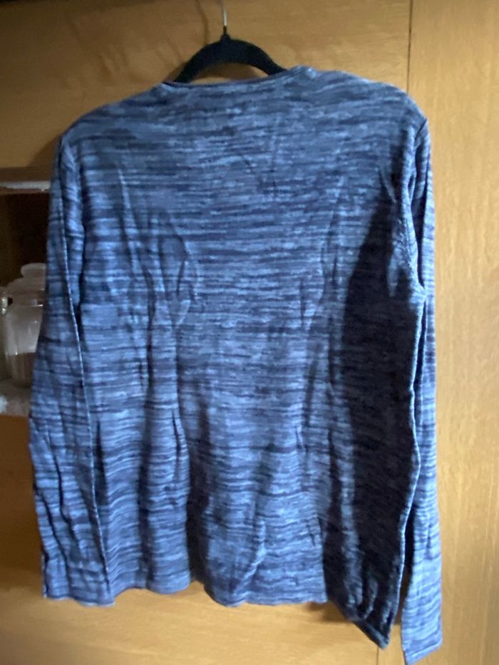 👕 Haut homme G-Man by Gémo – Taille M – Bleu chiné - photo numéro 3