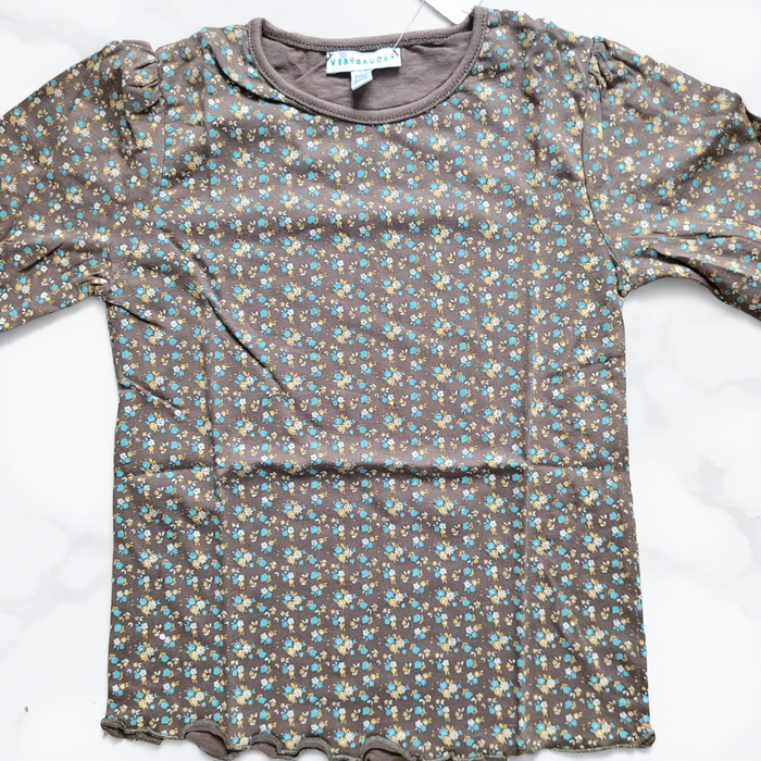 T-shirt floral pour enfant fille 6 ans manches longues Neuf vertbaudet