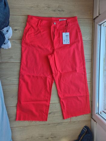 Pantalon rouge neuf 7/8