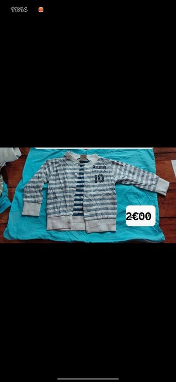 Gilet leger garçon 12 mois