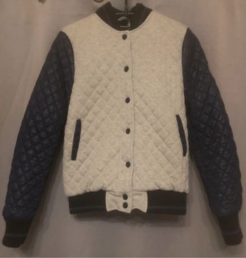Veste matelassée »Gertrude »bleu marine et grise
