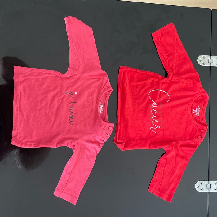 Lot de 2 t-shirts manches longues