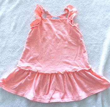 robe à bretelle corail « Vertbaudet » T12 mois