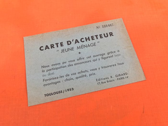 René Berni  Guide des jeunes ménages (1953) Editions R. Girard & Cie Paris - photo numéro 3