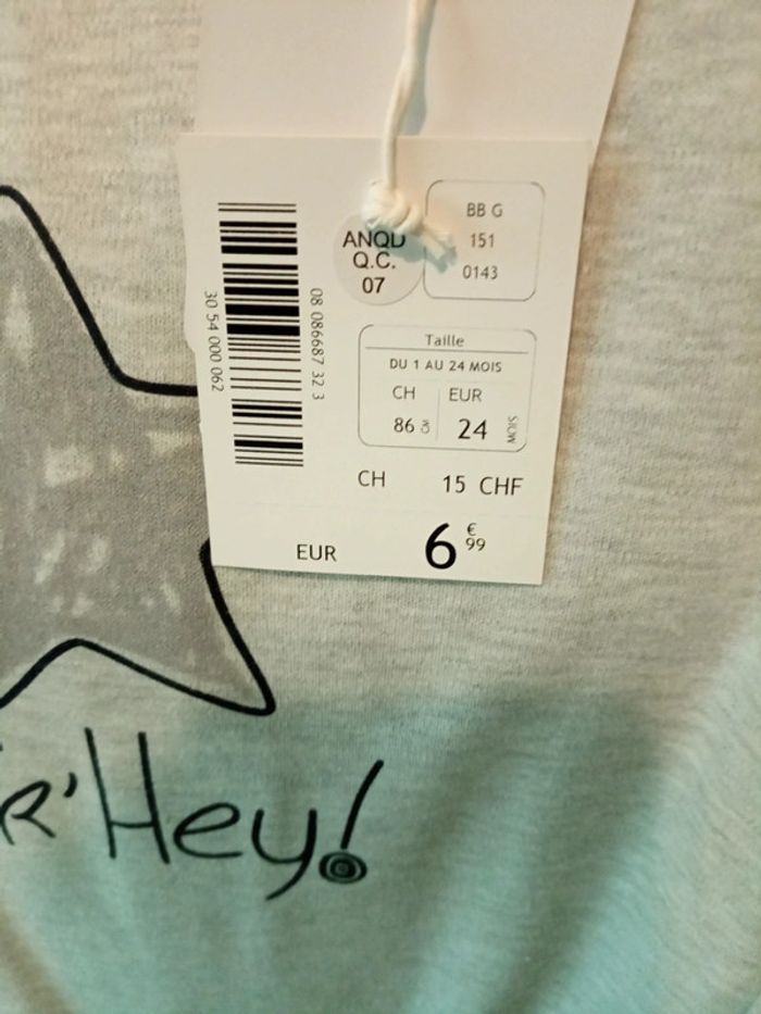 Pyjama grenouillère 24 mois marque KimBaloo neuf - photo numéro 2