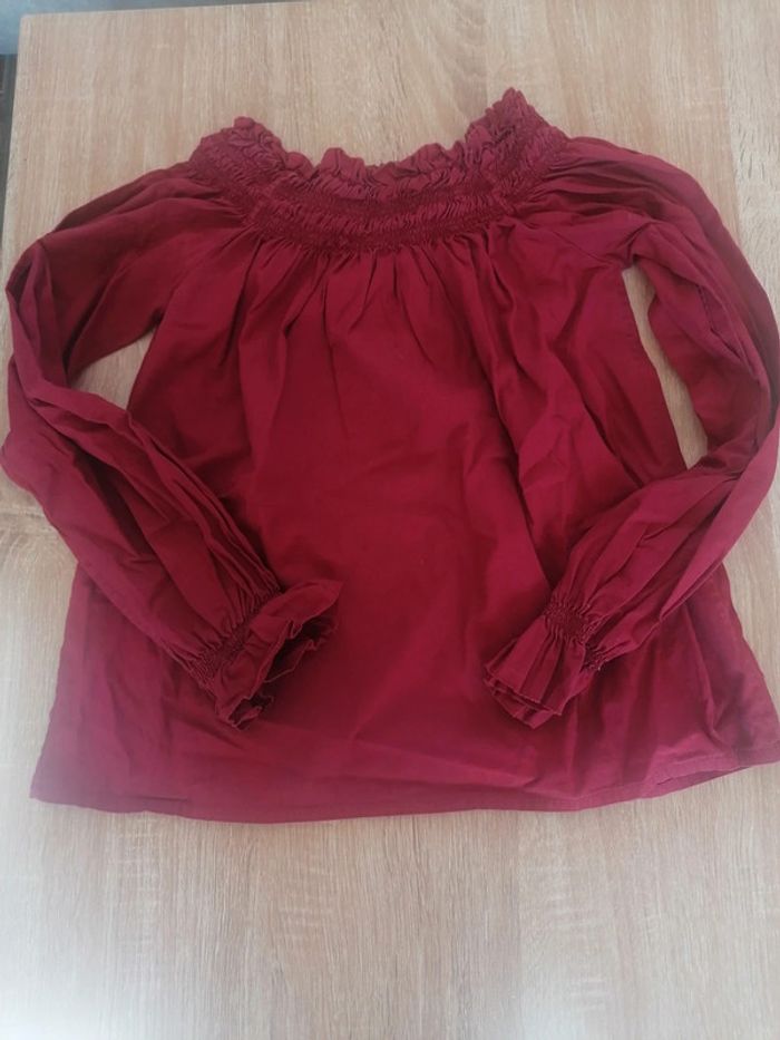 Tee-shirt manches longues épaules dénudées