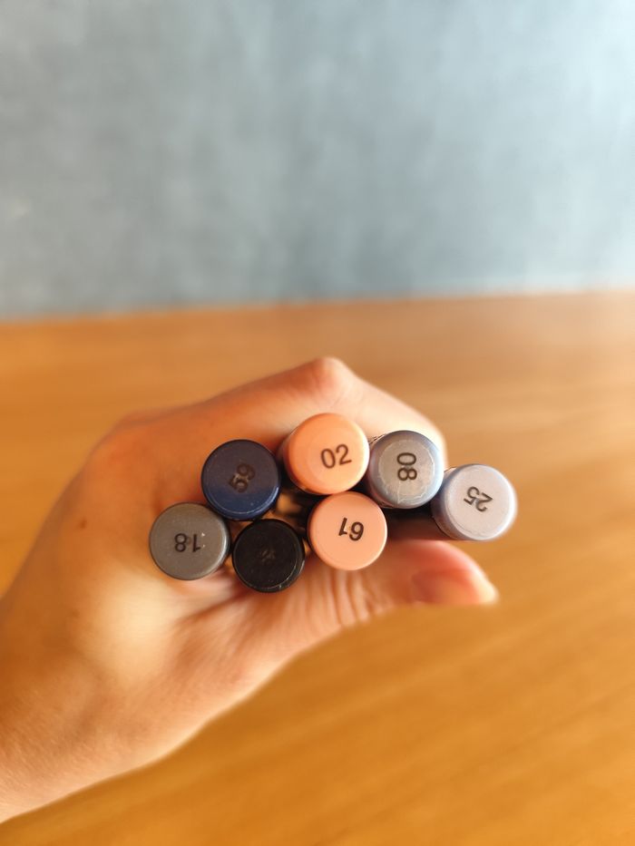 Lot de 7 ombres à paupière en stick Kiko - photo numéro 2