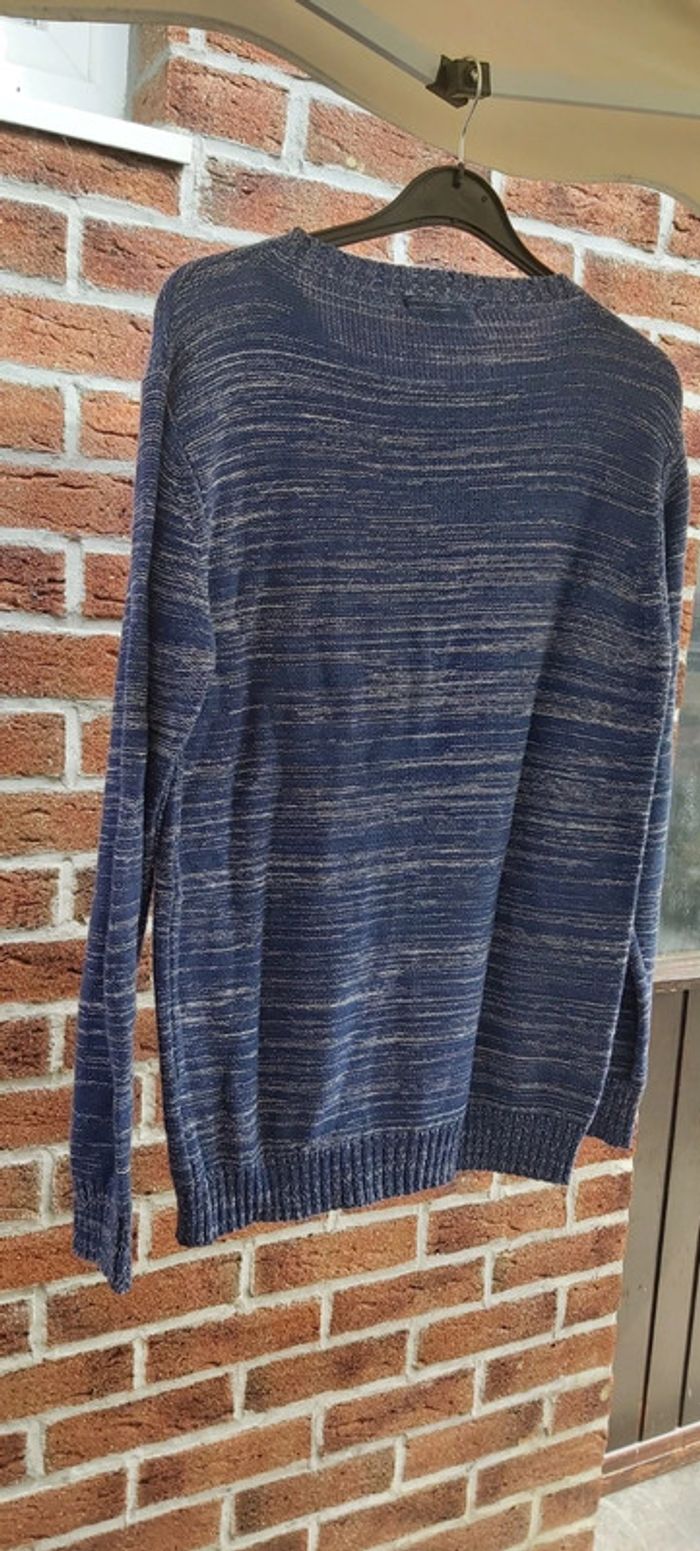 Pull bleu et blanc 14 ans - photo numéro 3