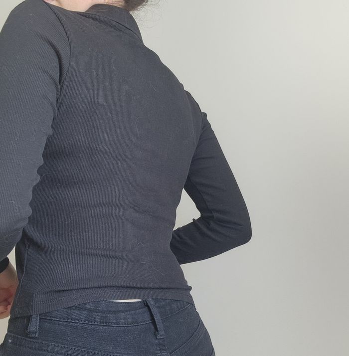 Gilet chemise noire - photo numéro 3