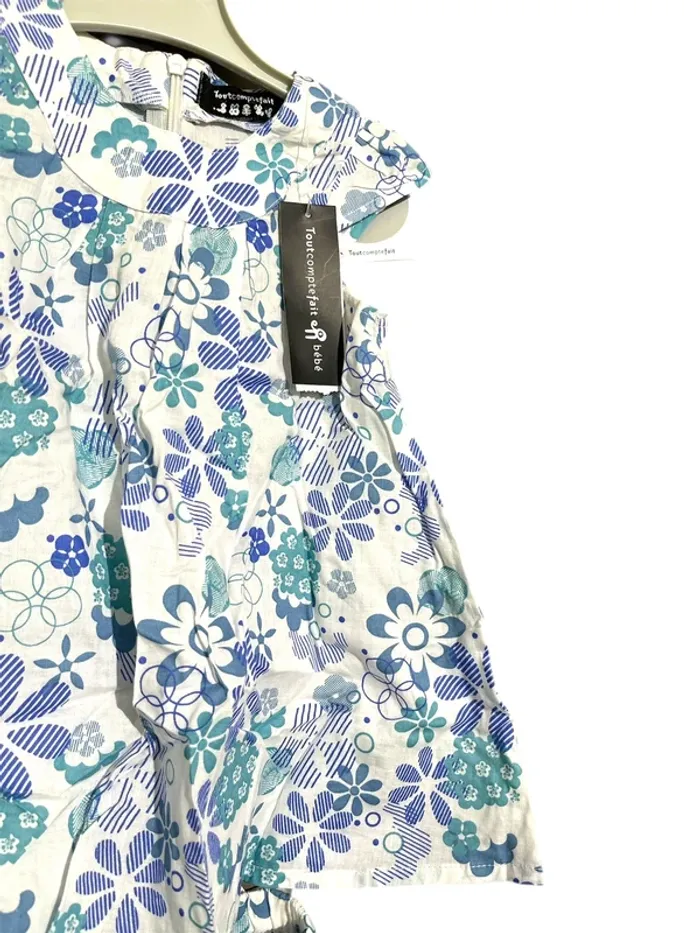 Ensemble bébé fille fleuri, neuf avec étiquette - photo numéro 2