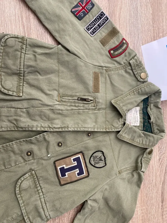 Veste militaire Zara fille 4/5 ans - photo numéro 3