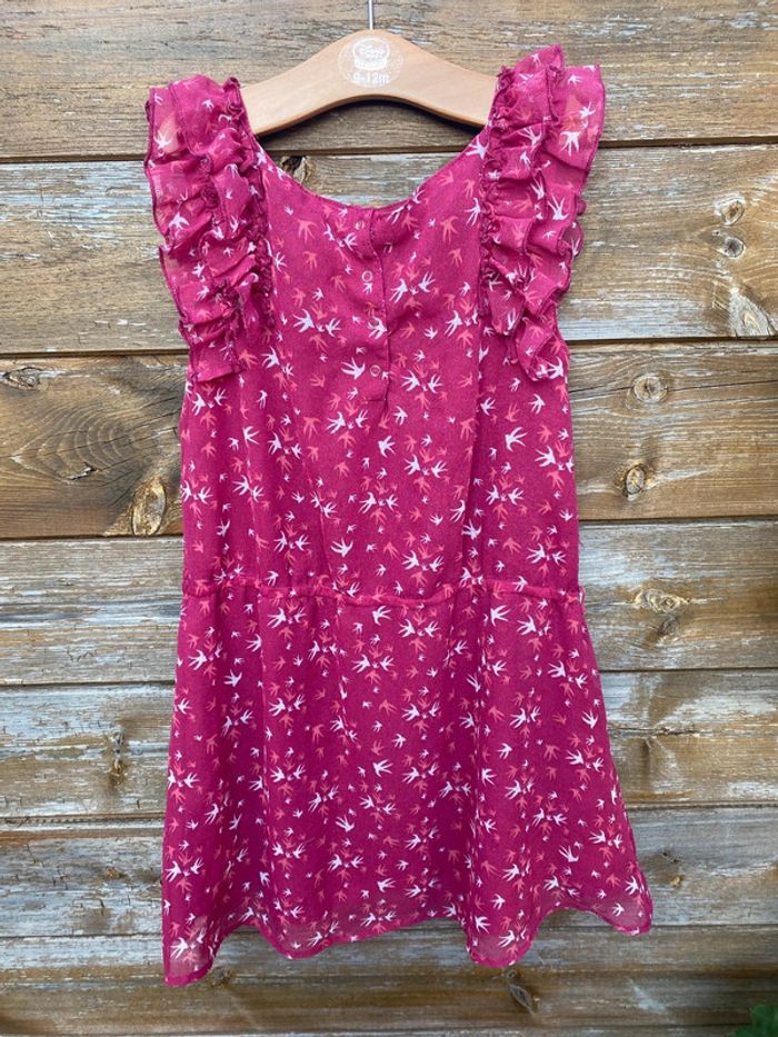 Petite robe rose en voile léger 8 ans été - photo numéro 4