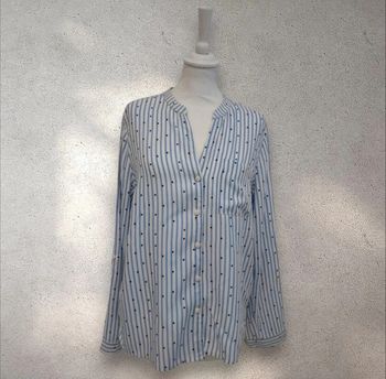 Chemise manches longues à rayures et pois taille 40