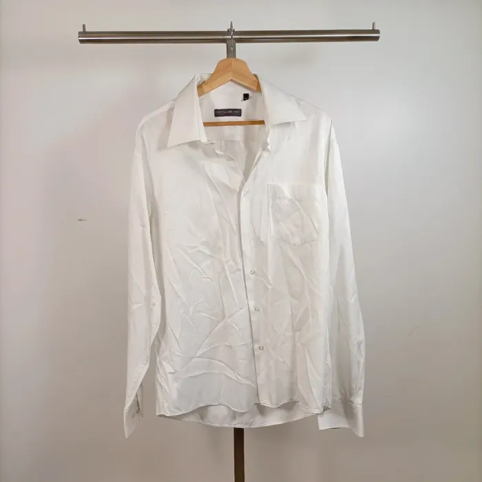 Chemise blanche Enzo di Milano homme coupe droite taille XL A840