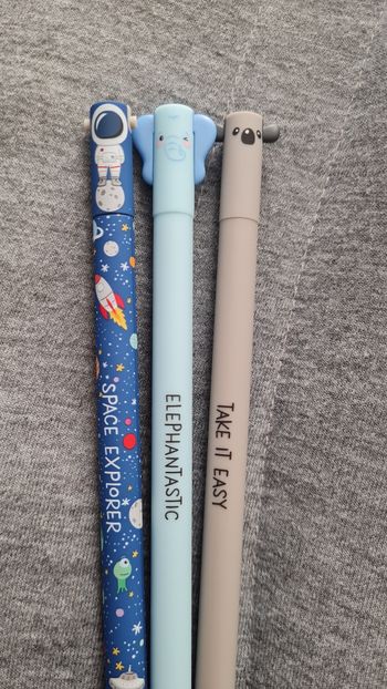 Legami Astronaute Logo + Koala Australien + Éléphant Savane 2024 = 3 Stylos Neufs