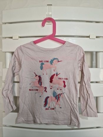 tee-shirt blanc licorne In extenso