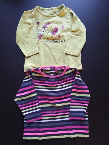 Lot de 2 t-shirts en 6 mois