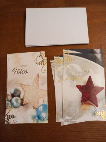 Lot 6 cartes avec enveloppes