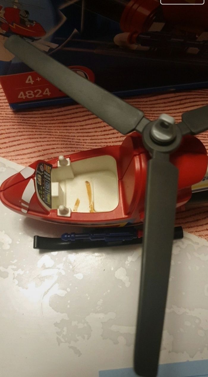 Playmobil hélicoptère pompier 4824 - photo numéro 2