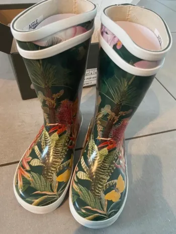 Bottes pluie  aigle Neuf étiquette fille 27