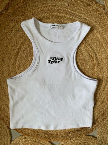 Débardeur blanc taille M