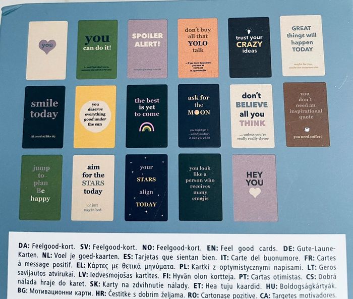 Lot de 20 cartes à messages positifs marque Flying Tiger Neuf - photo numéro 3