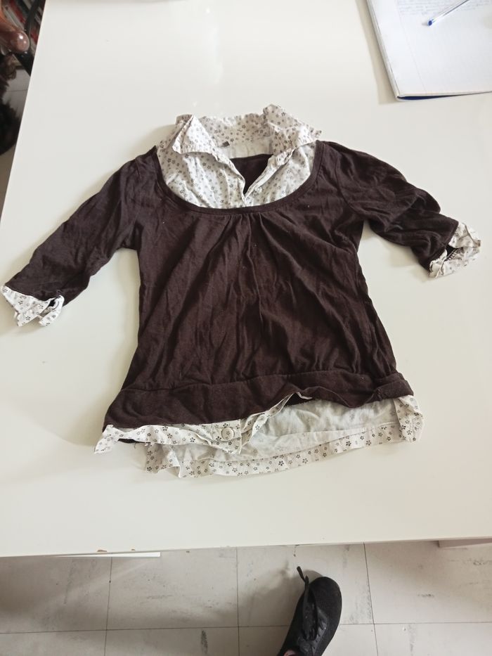 T-shirt mi manche fille - photo numéro 2