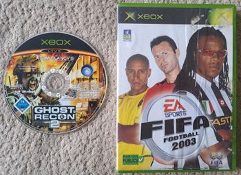 🎮 Lot Fifa + Ghost Recon 2 Microsoft Xbox Original 1ère Génération PAL