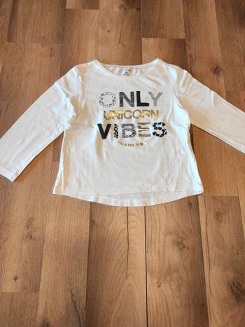 Tee-shirt ML 3 ans Kiabi en TBE