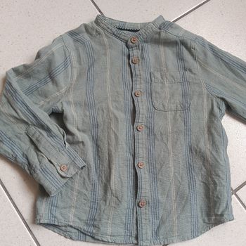 Chemise en lin col mao 5ans