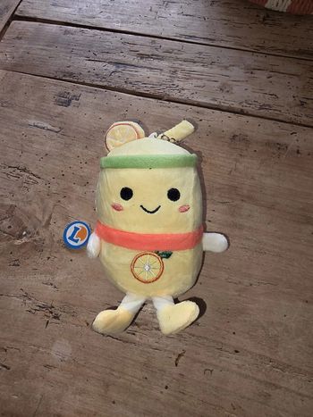 🍋 Peluche Citron - Porte-clés Thé glacé citron kawaii