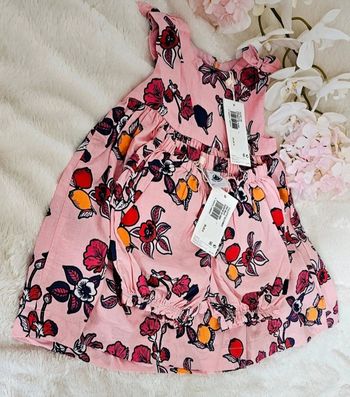 Robe 18 mois et Bloomer 24 mois assorti 100% coton Petit Bateau