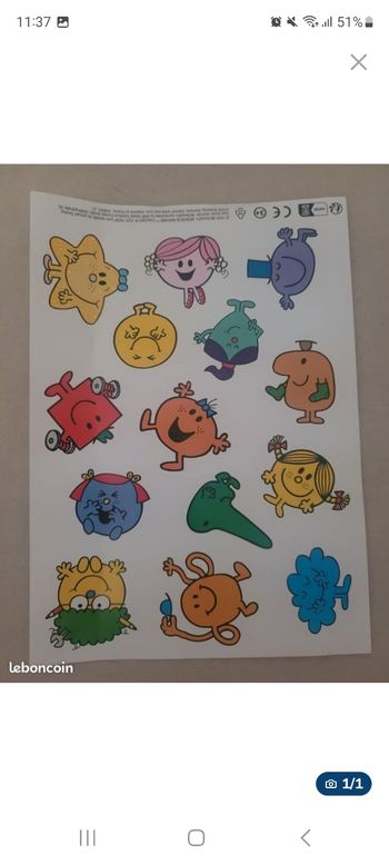 Planche de Stickers Mr&Mme