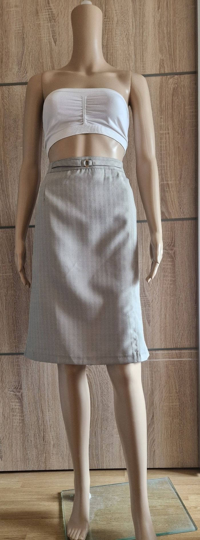 Jupe gris clair taille 46 - photo numéro 5