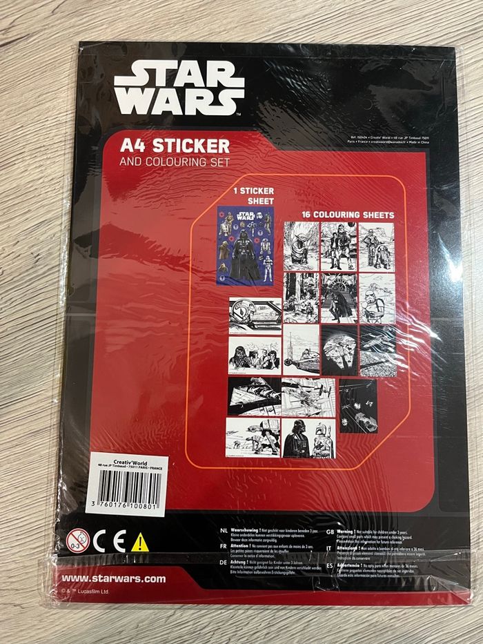 Sticker et coloriage stars wars - photo numéro 2