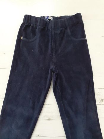 Jegging fille bleu 10 ans Okaïdi ( aspect velour )