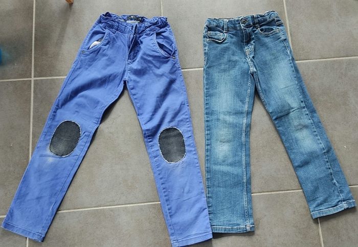 2 pantalons 7 ans Vertbaudet Tex