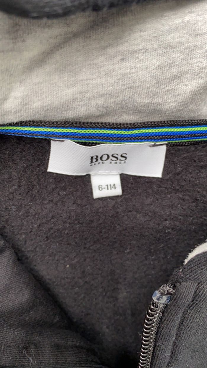 Sweat zippé Hugo BOSS 6 ans (114) - photo numéro 3