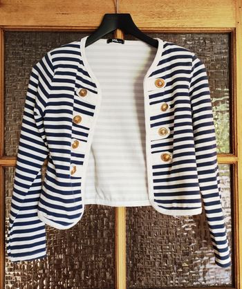 Veste marinière courte