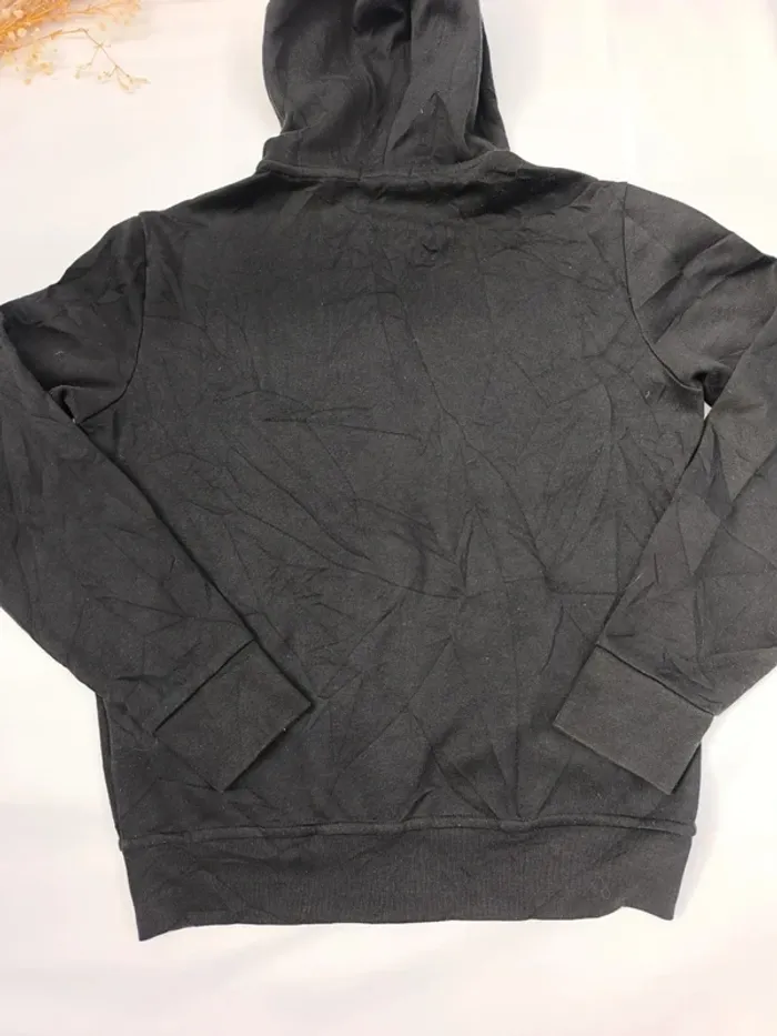 Sweat capuche homme Ralph Lauren taille S zippé noir logo blanc excellent état - bouloches - photo numéro 15