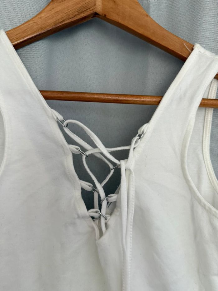 Body blanc à lacets - photo numéro 2