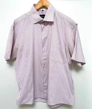 Checkered shirt Pink White Yves Dorsey Mens size XXL