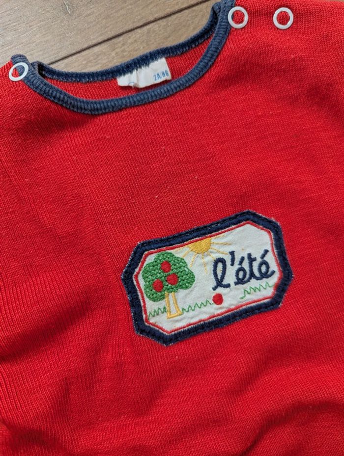 Joli tee-shirt été vintage 2 ans - photo numéro 2