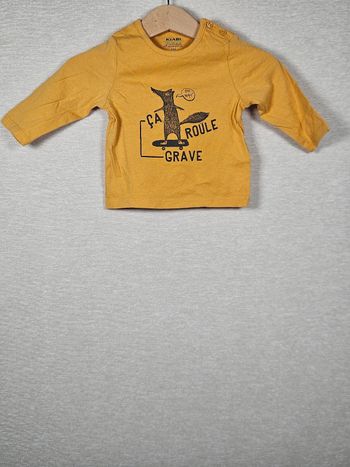 T-shirt manche longue kiabi 3 mois 56-62 cm