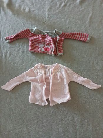 Lots gilets naissance