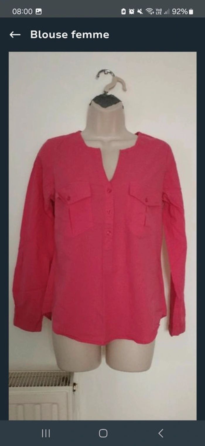 Blouse rose taille 36